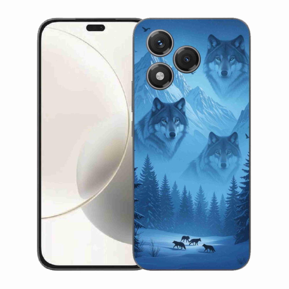 Gelový kryt mmCase na Honor 400 Lite - vlčí smečka