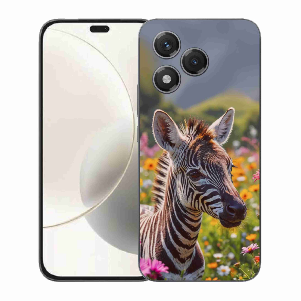 Gelový kryt mmCase na Honor 400 Lite - zebra na louce