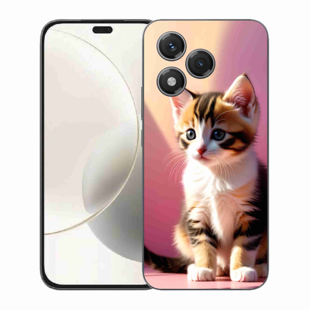 Gelový kryt mmCase na Honor 400 Lite - zvědavé kotě 2