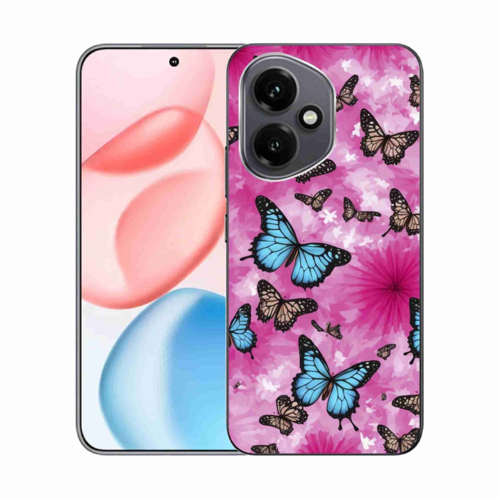 Gelový kryt mmCase na Honor 400 - motýlí zahrada