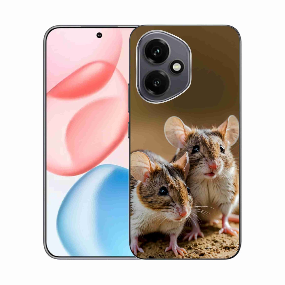 Gelový kryt mmCase na Honor 400 - myší duo