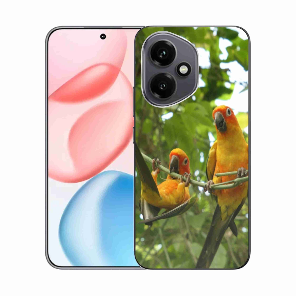 Gelový kryt mmCase na Honor 400 - papoušci aratingy