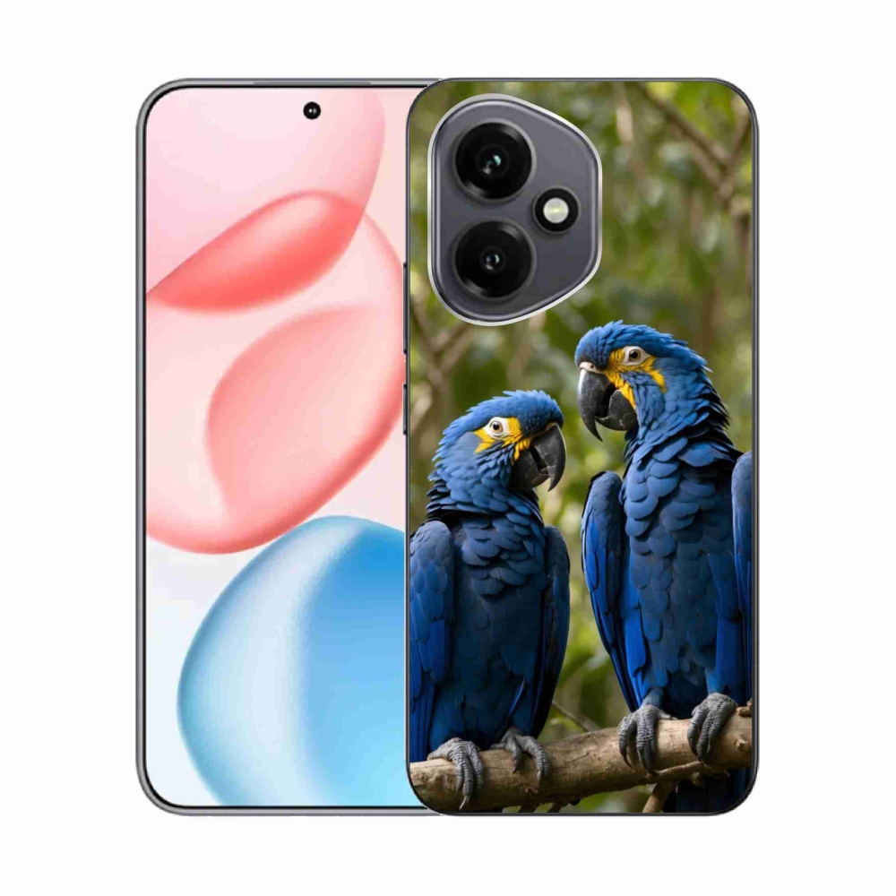 Gelový kryt mmCase na Honor 400 - papouščí duo
