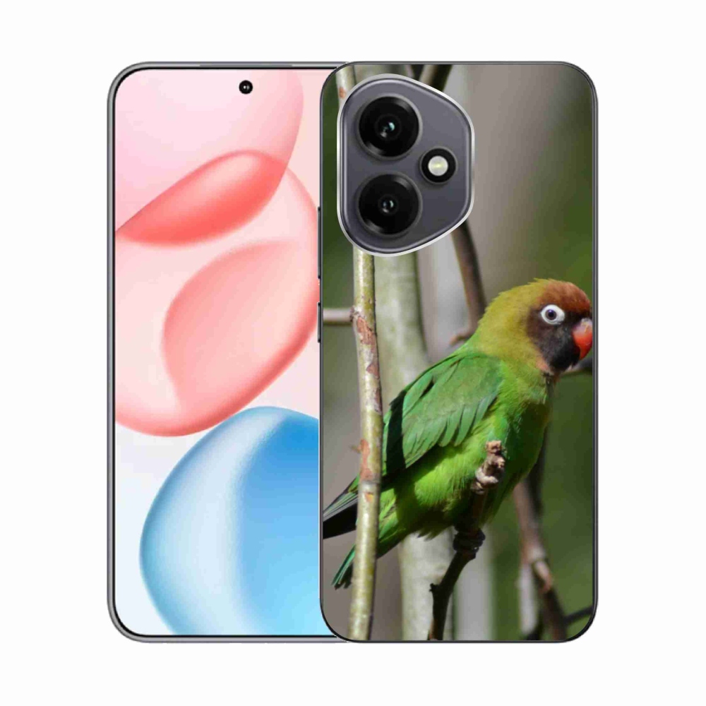 Gelový kryt mmCase na Honor 400 - papoušek agapornis