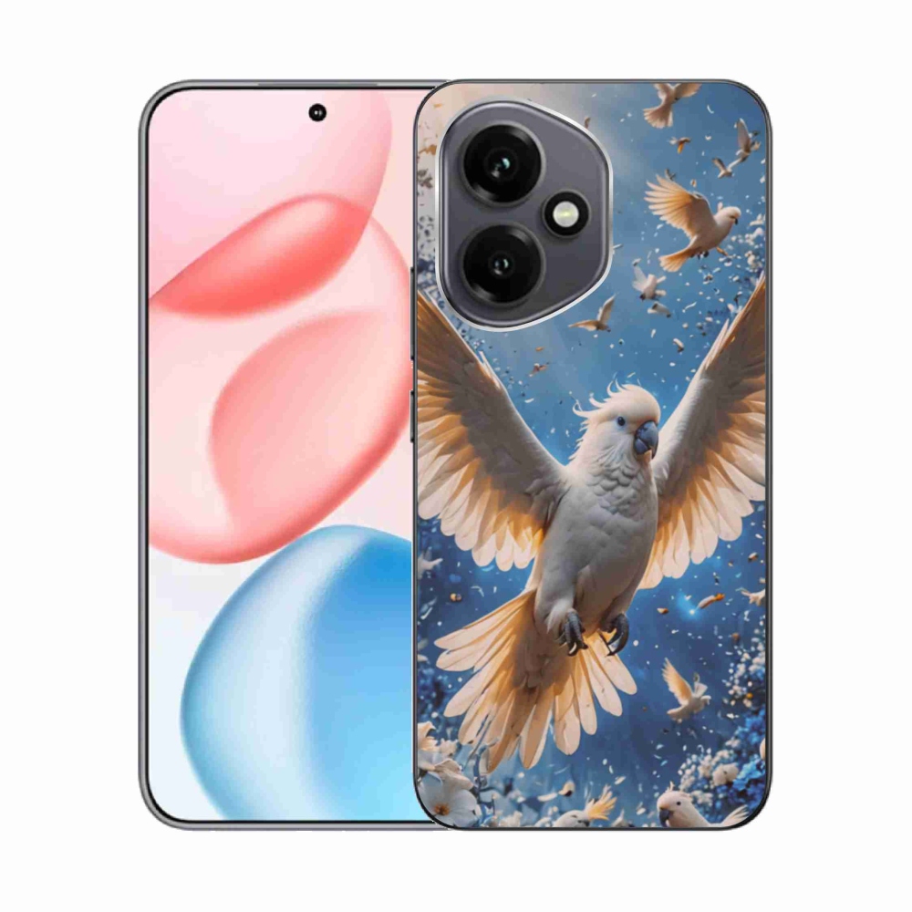 Gelový kryt mmCase na Honor 400 - papoušek kakadu