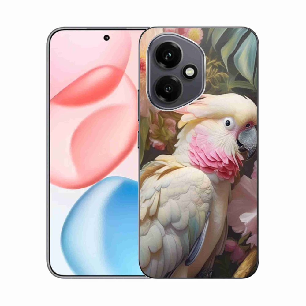 Gelový kryt mmCase na Honor 400 - papoušek kakadu růžový 2
