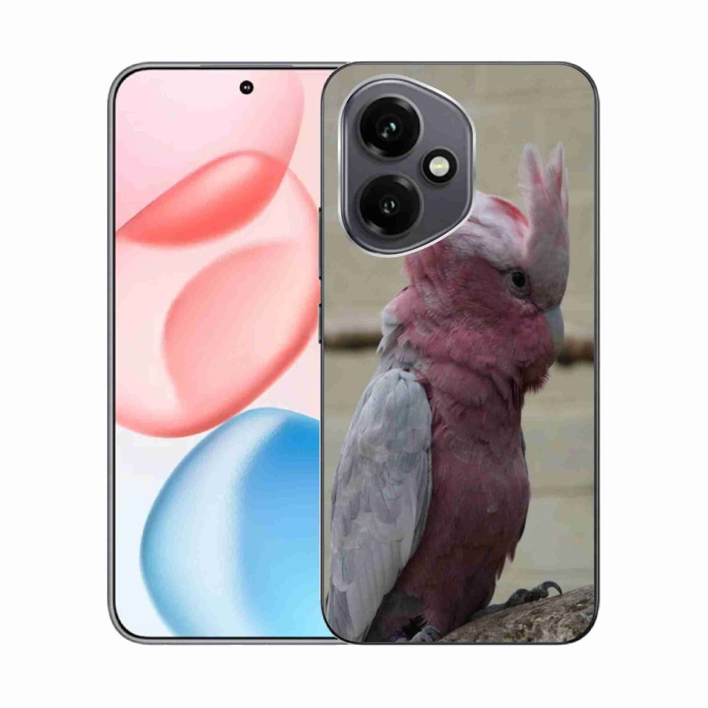 Gelový kryt mmCase na Honor 400 - papoušek kakadu růžový