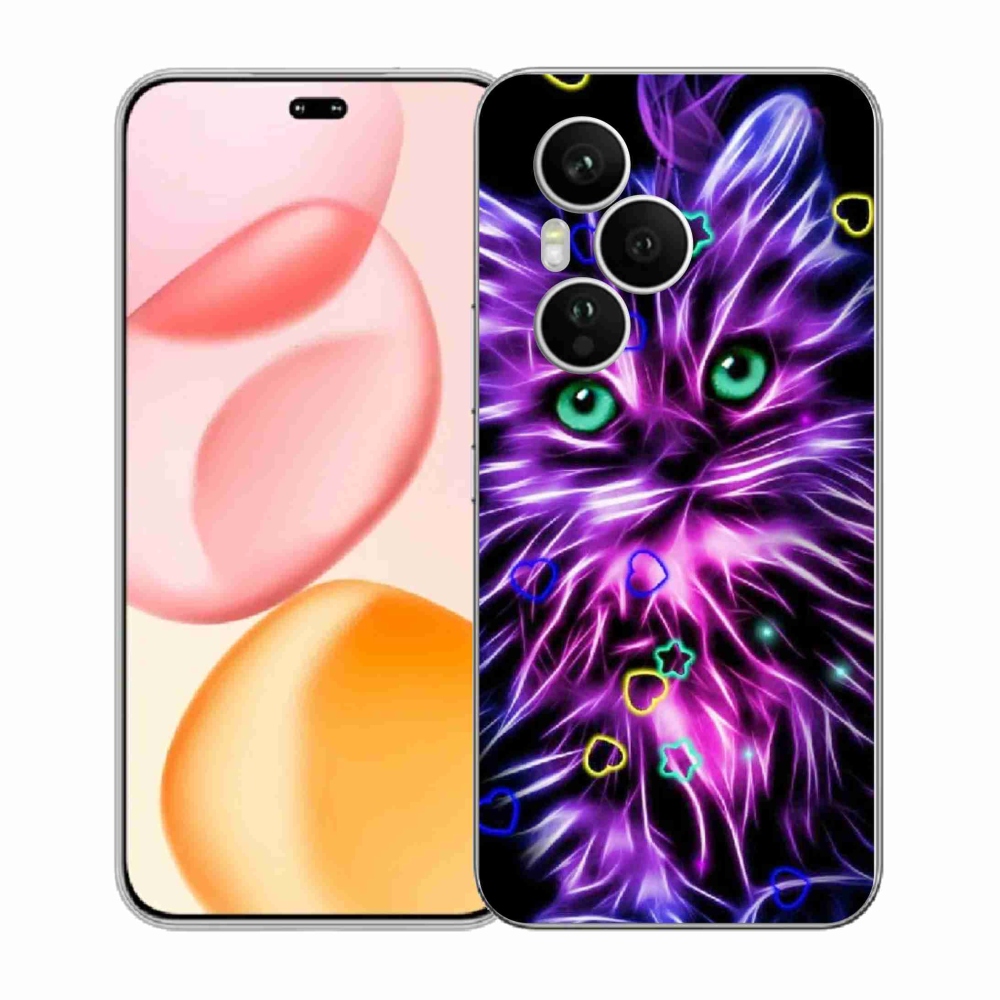 Gelový kryt mmCase na Honor 400 Pro - abstraktní kočka