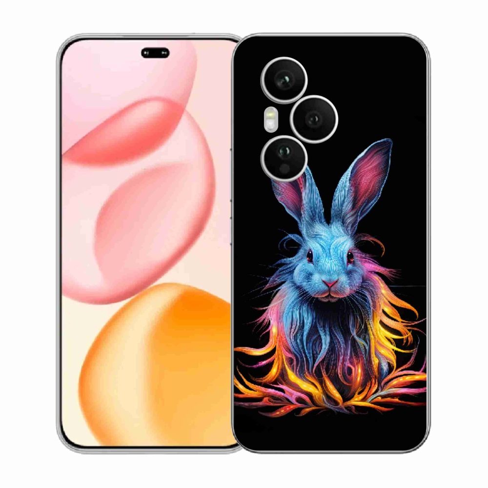 Gelový kryt mmCase na Honor 400 Pro - abstraktní zajíc