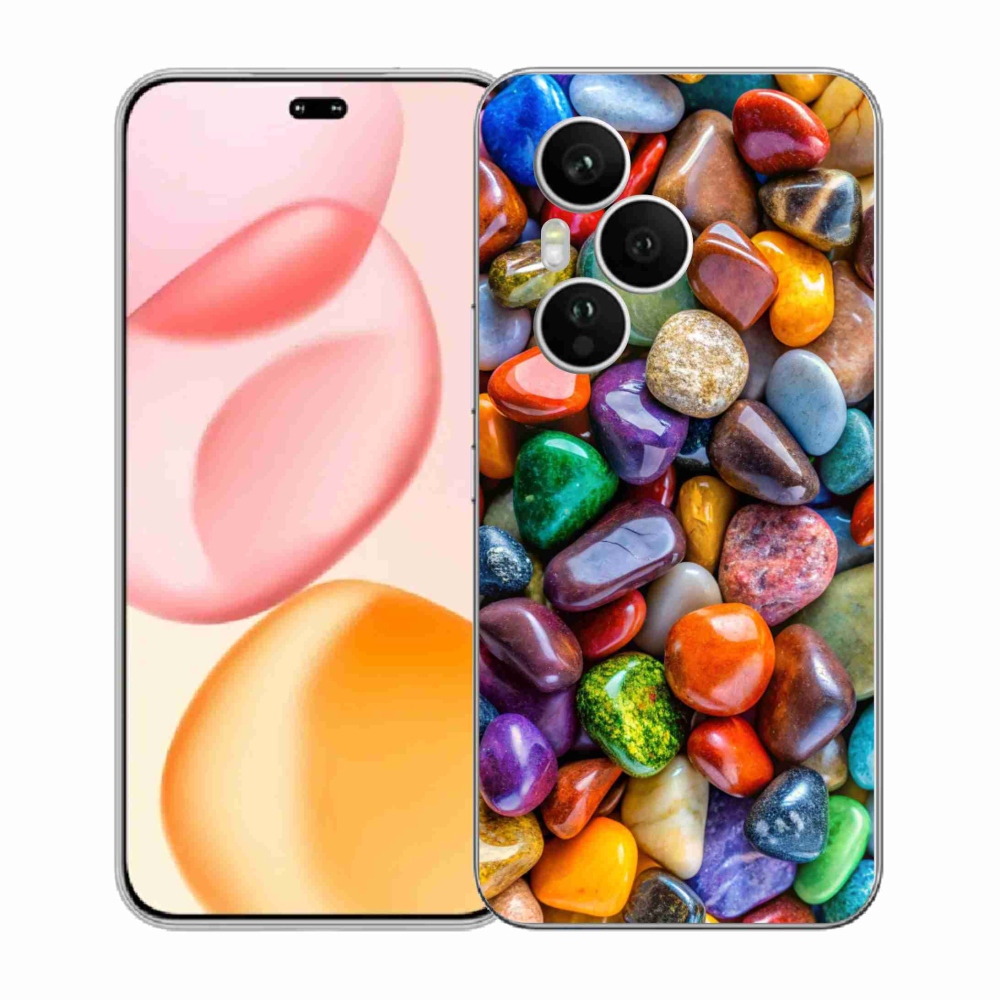 Gelový kryt mmCase na Honor 400 Pro - barevné kamínky