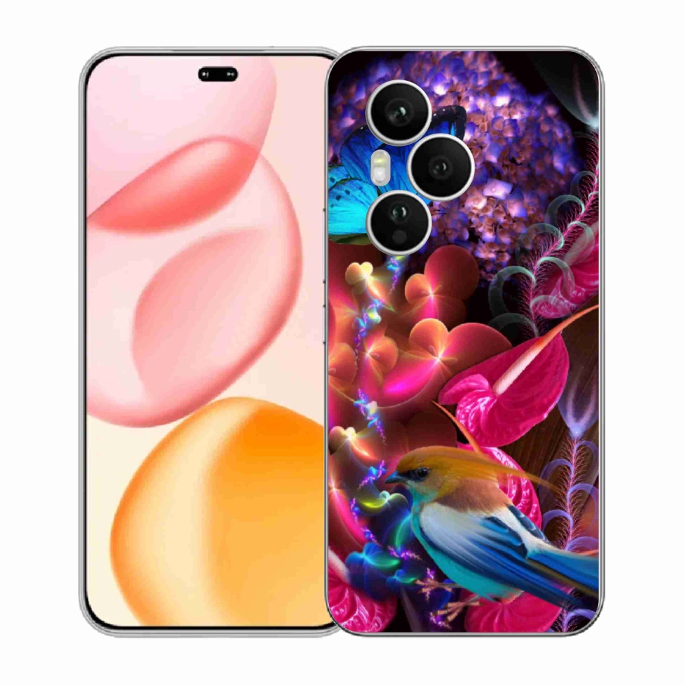 Gelový kryt mmCase na Honor 400 Pro - barevné květiny