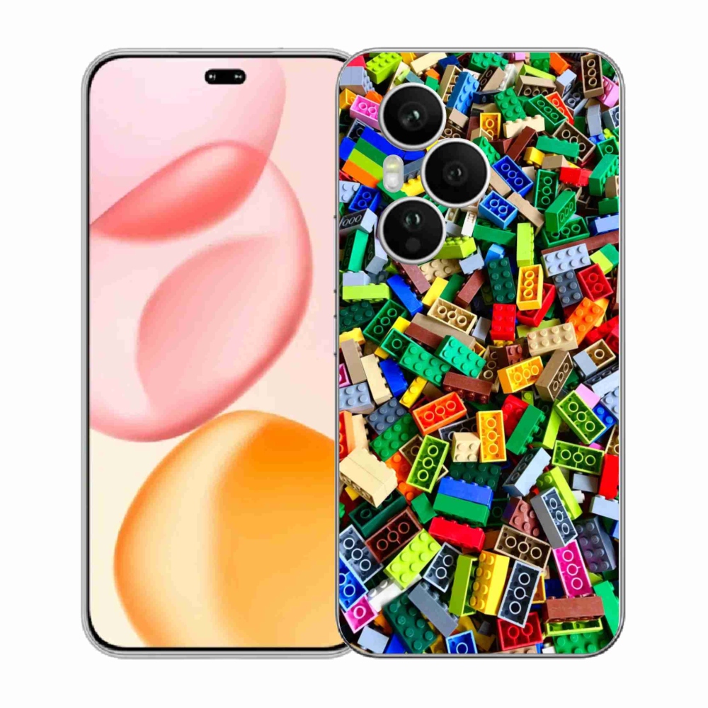 Gelový kryt mmCase na Honor 400 Pro - barevné stavební kostky