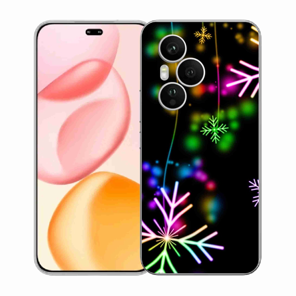 Gelový kryt mmCase na Honor 400 Pro - barevné vločky