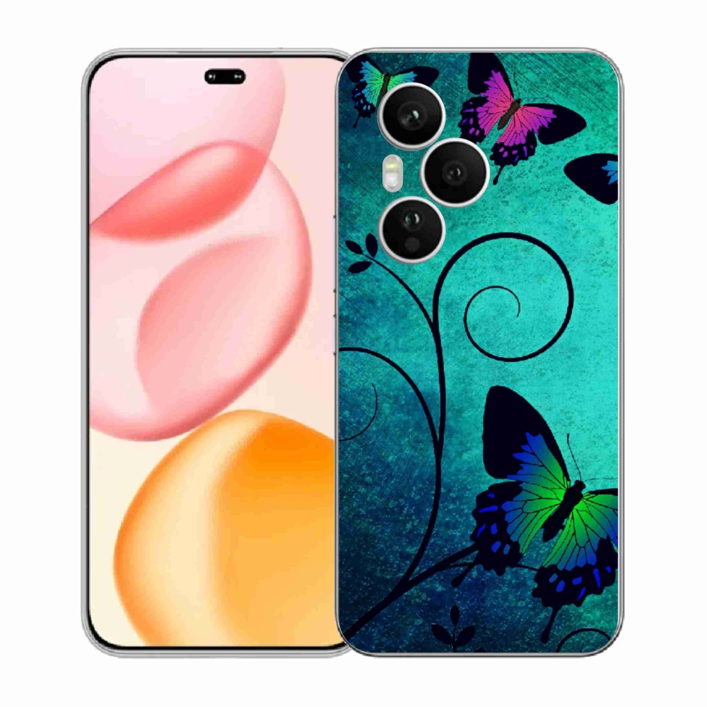 Gelový kryt mmCase na Honor 400 Pro - barevní motýli