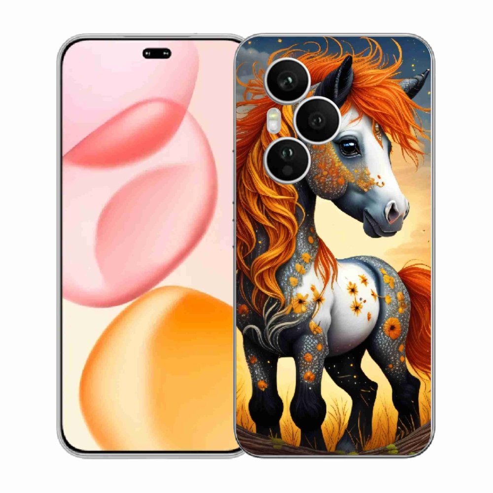 Gelový kryt mmCase na Honor 400 Pro - barevný poník