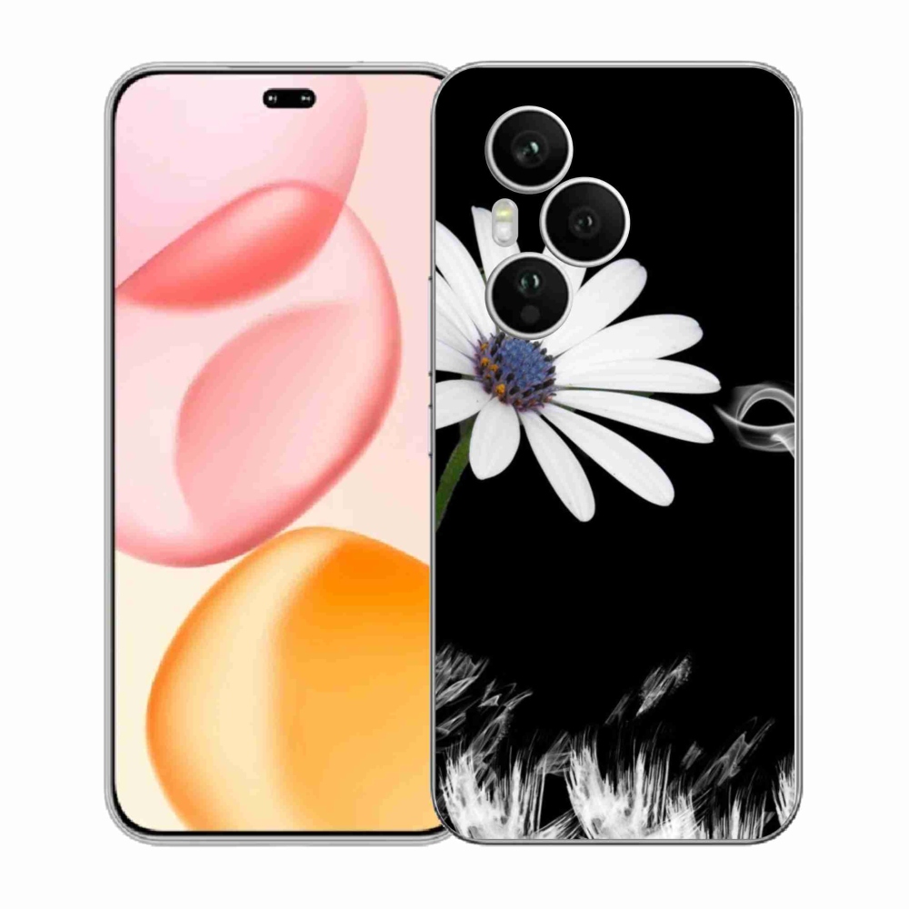 Gelový kryt mmCase na Honor 400 Pro - bílá květina