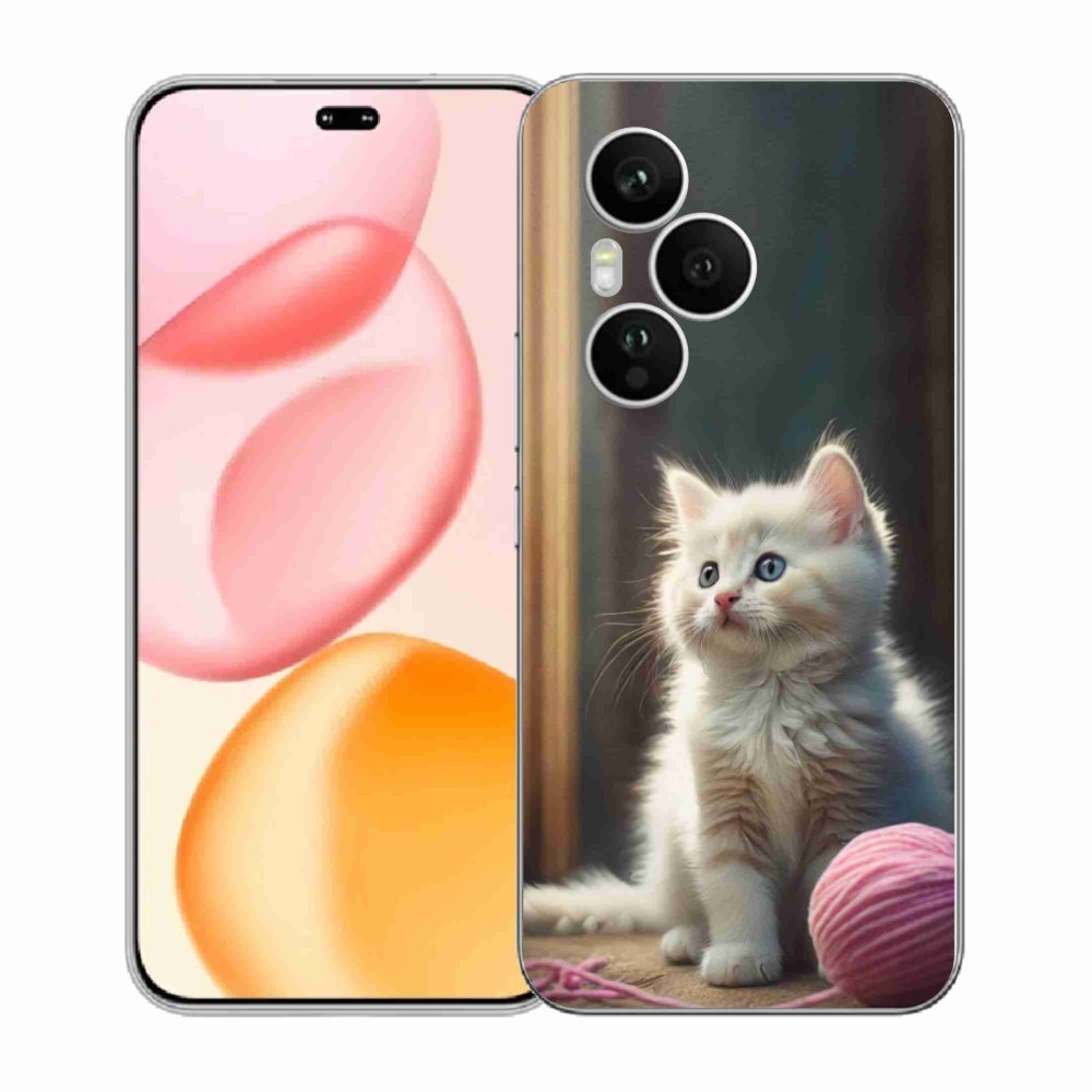 Gelový kryt mmCase na Honor 400 Pro - bílé kotě 2