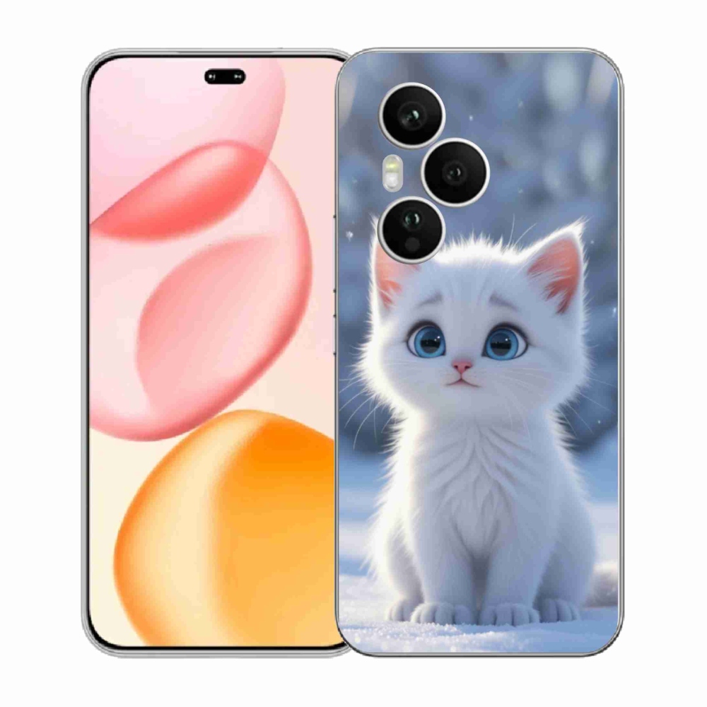 Gelový kryt mmCase na Honor 400 Pro - bílé kotě 3
