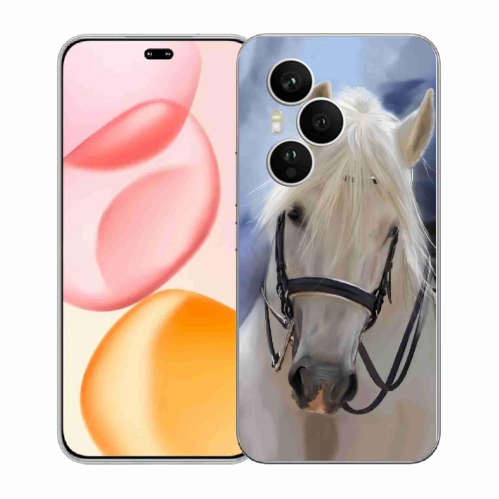 Gelový kryt mmCase na Honor 400 Pro - bílý kůň