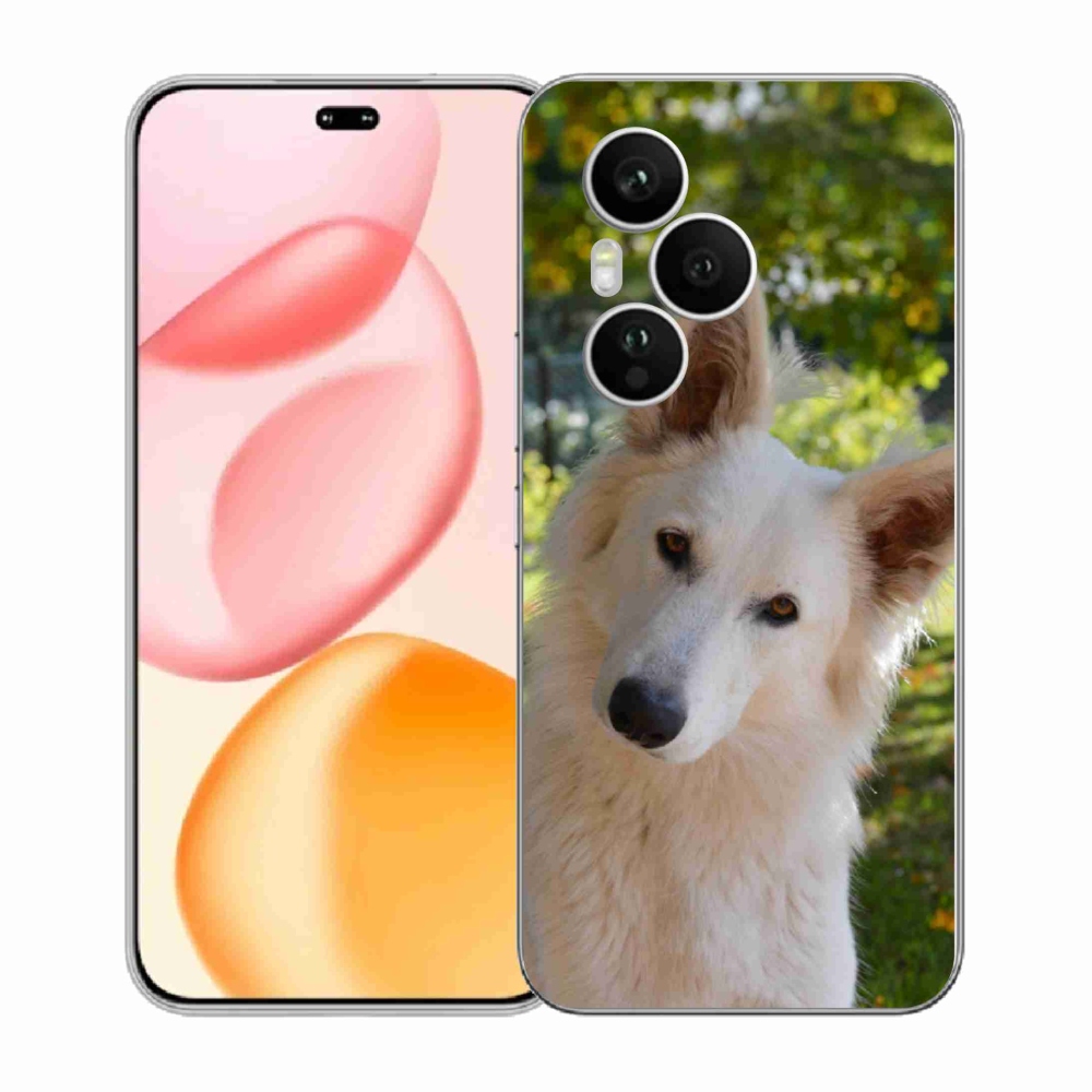 Gelový kryt mmCase na Honor 400 Pro - bílý švýcarský ovčák 1