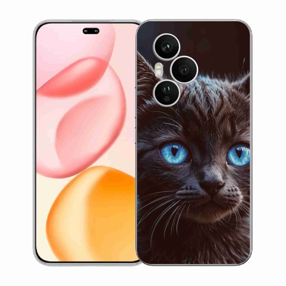 Gelový kryt mmCase na Honor 400 Pro - černé kotě 2