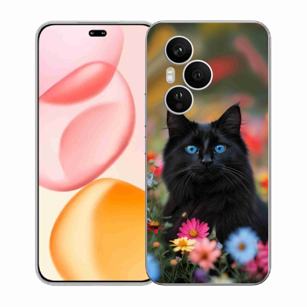 Gelový kryt mmCase na Honor 400 Pro - černé kotě 4
