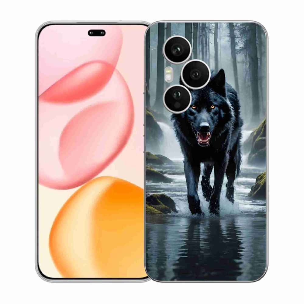 Gelový kryt mmCase na Honor 400 Pro - černý vlk