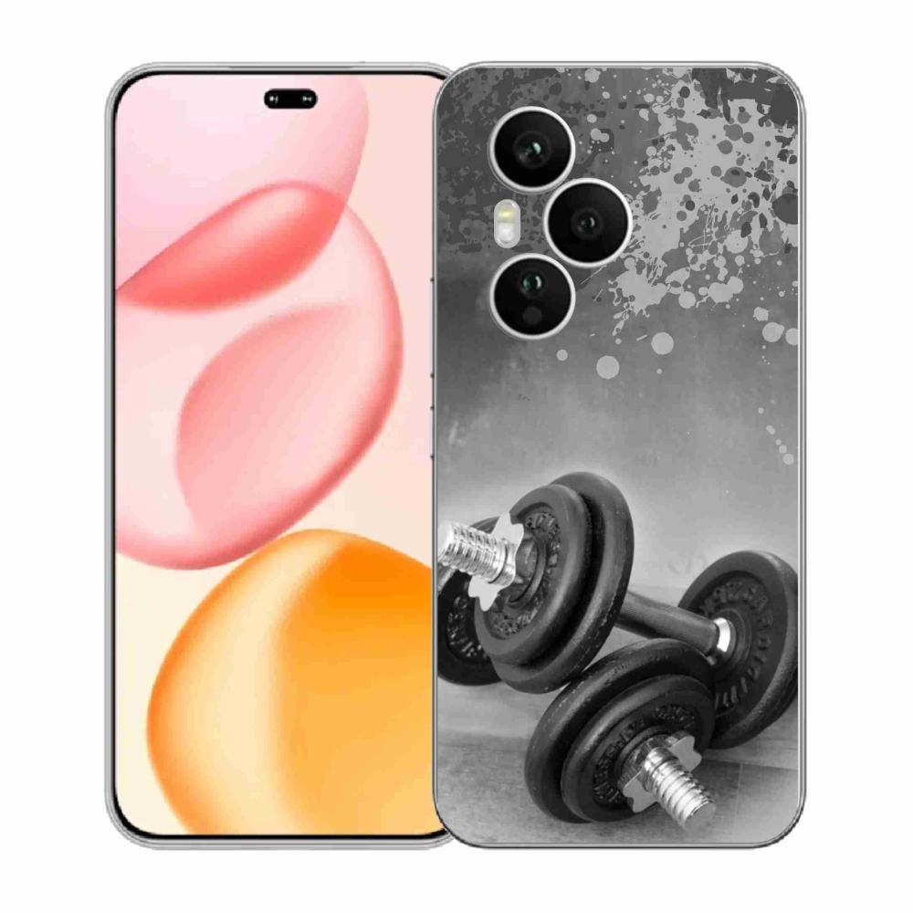 Gelový kryt mmCase na Honor 400 Pro - činky 1