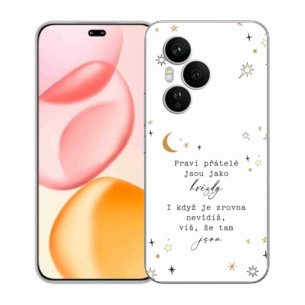 Gelový kryt mmCase na Honor 400 Pro - citát 6 bílé pozadí