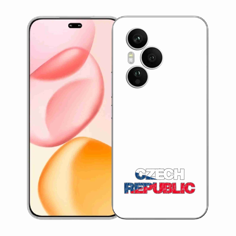 Gelový kryt mmCase na Honor 400 Pro - Czech Republic bílé pozadí