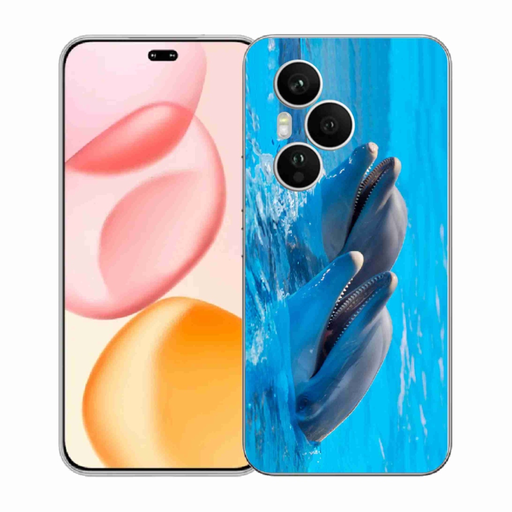 Gelový kryt mmCase na Honor 400 Pro - delfíni