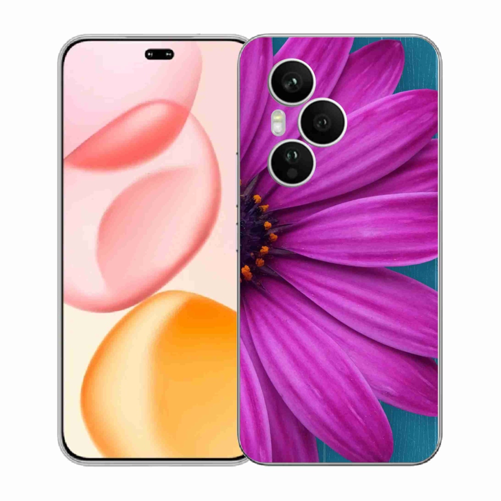 Gelový kryt mmCase na Honor 400 Pro - fialová kopretina