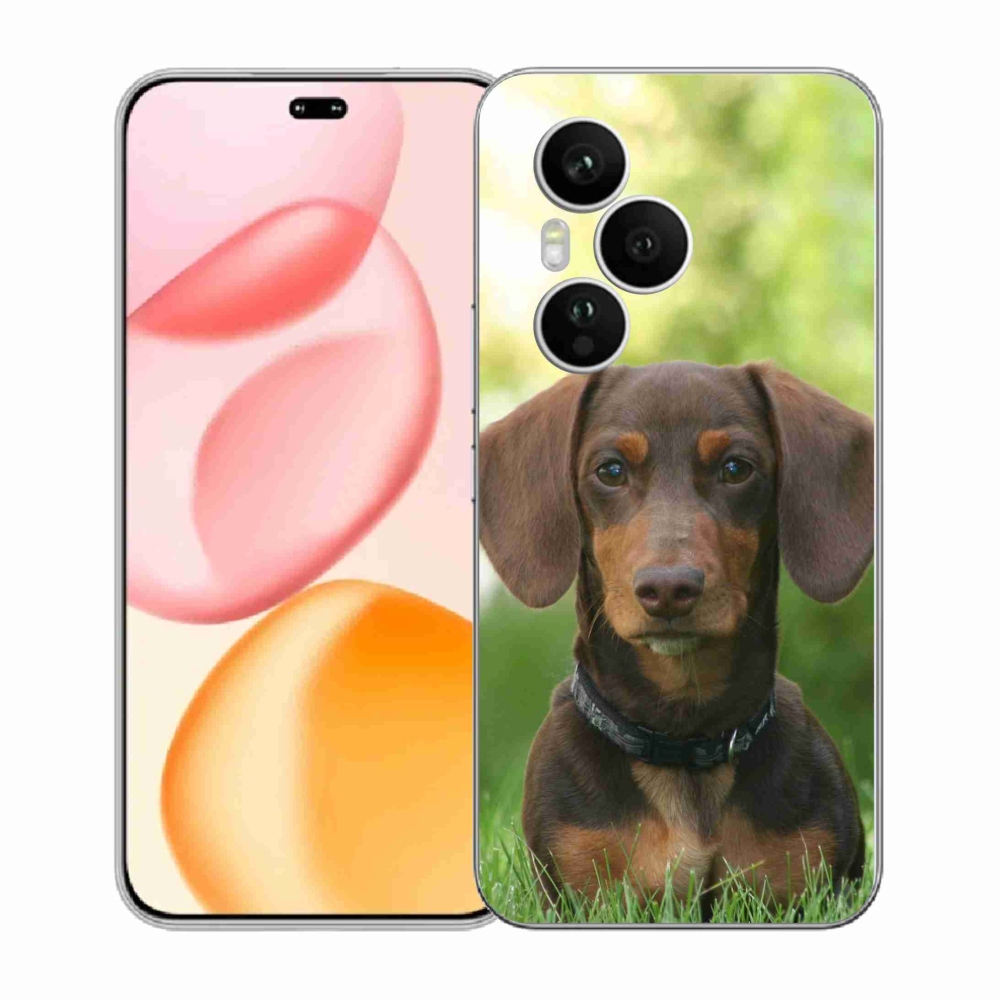 Gelový kryt mmCase na Honor 400 Pro - hnědý jezevčík