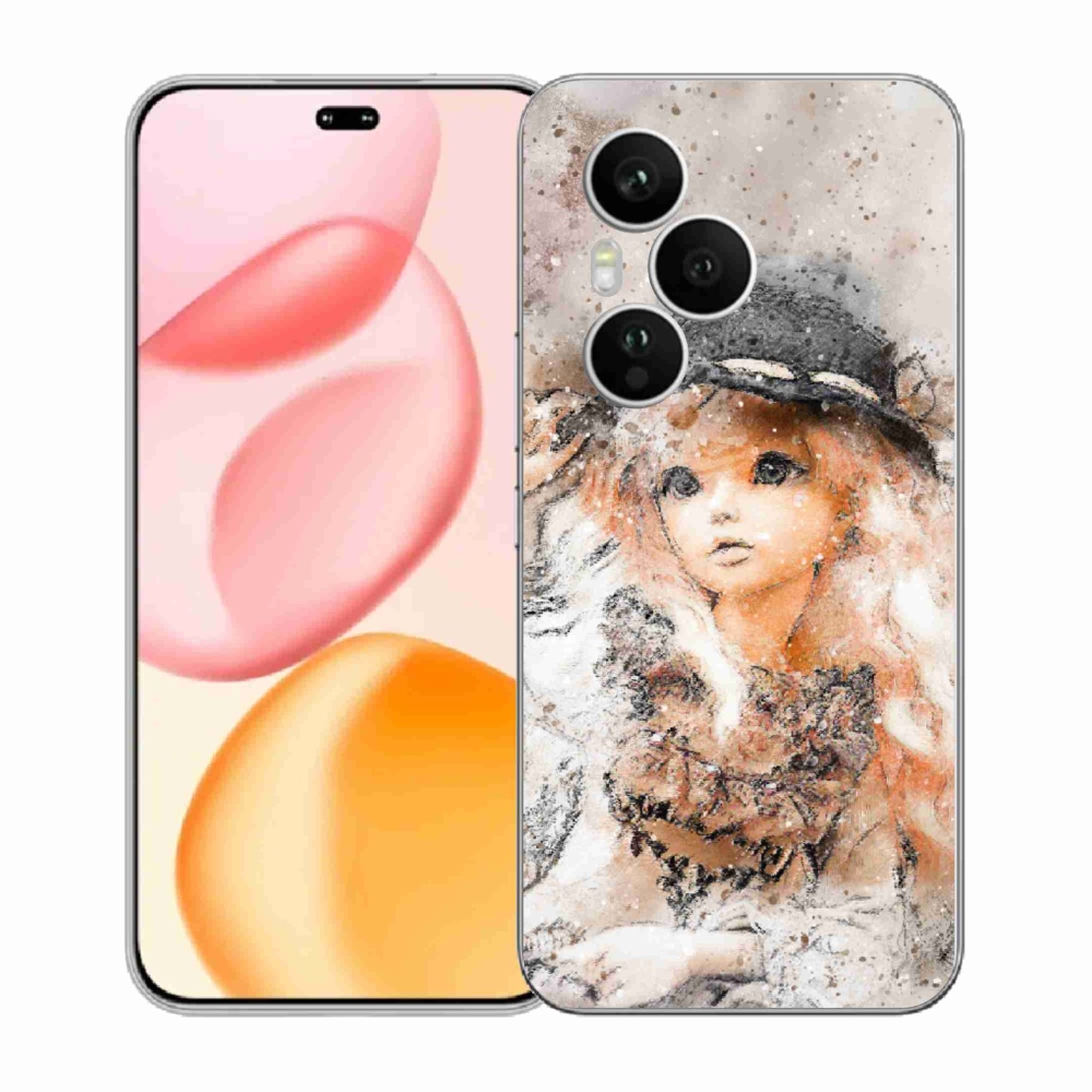 Gelový kryt mmCase na Honor 400 Pro - holčička s kloboukem