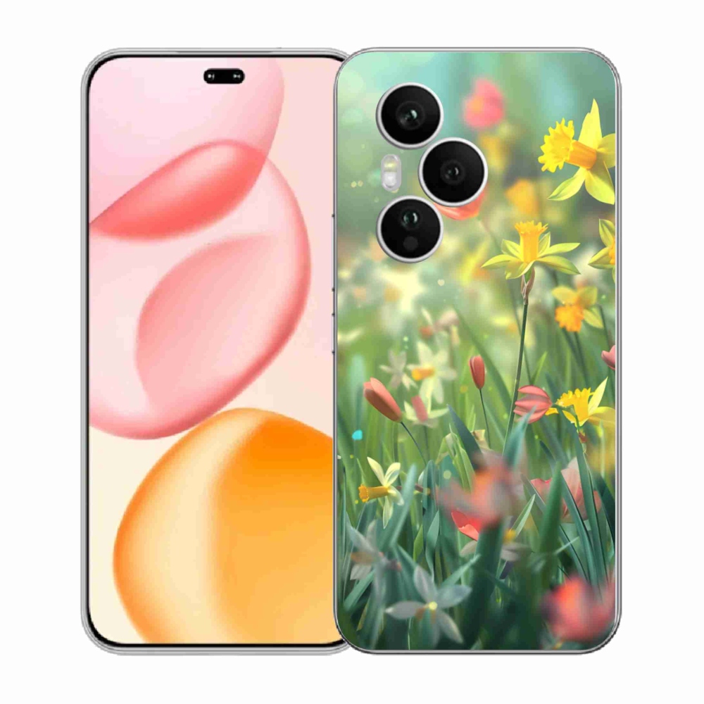 Gelový kryt mmCase na Honor 400 Pro - jarní květy