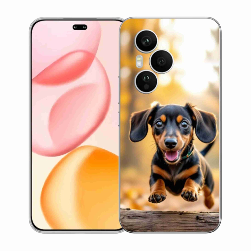 Gelový kryt mmCase na Honor 400 Pro - jezevčík 2