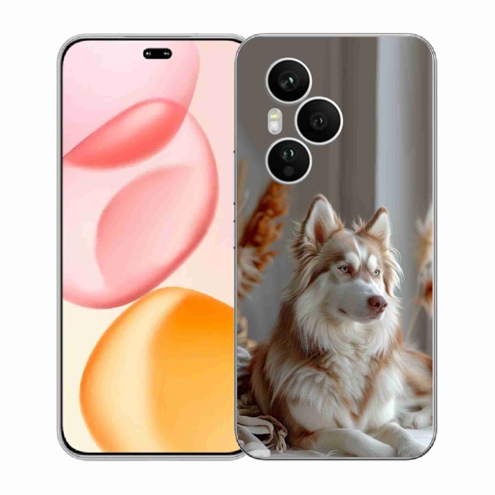 Gelový kryt mmCase na Honor 400 Pro - klidný sibiřský husky