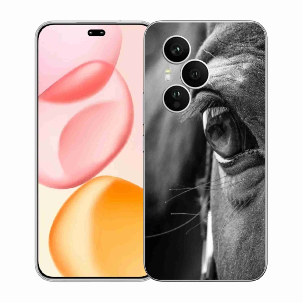 Gelový kryt mmCase na Honor 400 Pro - koňský pohled