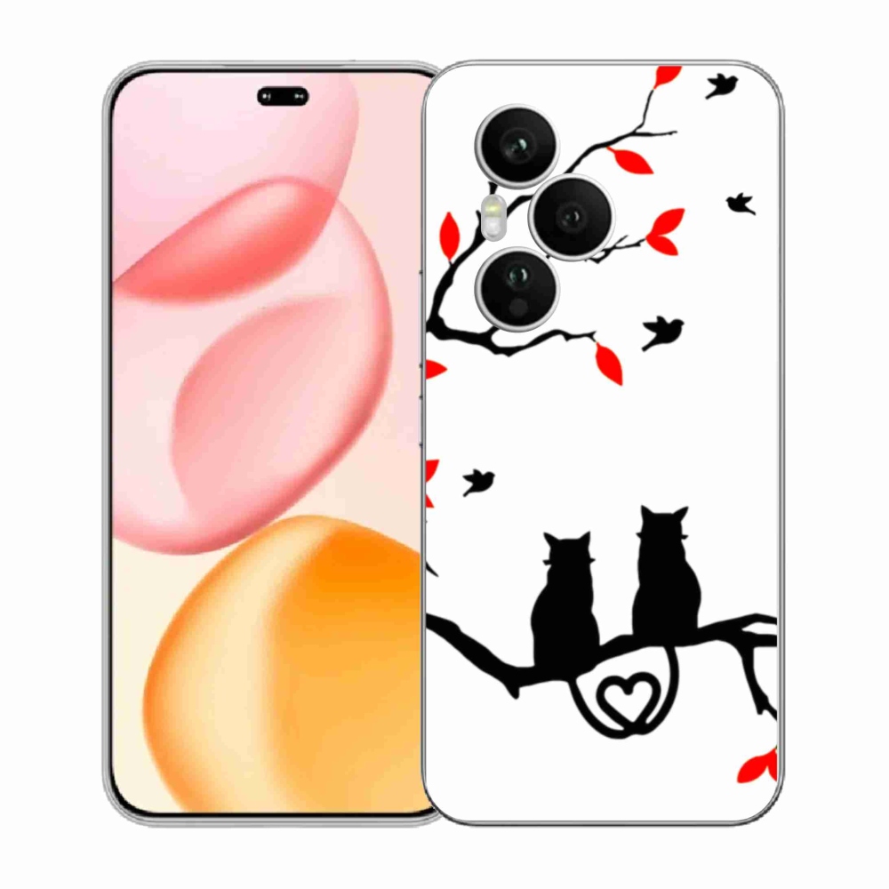 Gelový kryt mmCase na Honor 400 Pro - kočičí láska