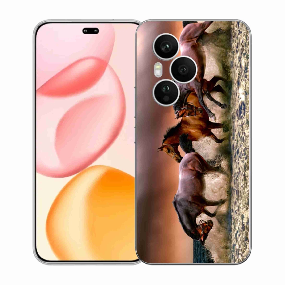 Gelový kryt mmCase na Honor 400 Pro - koně 1