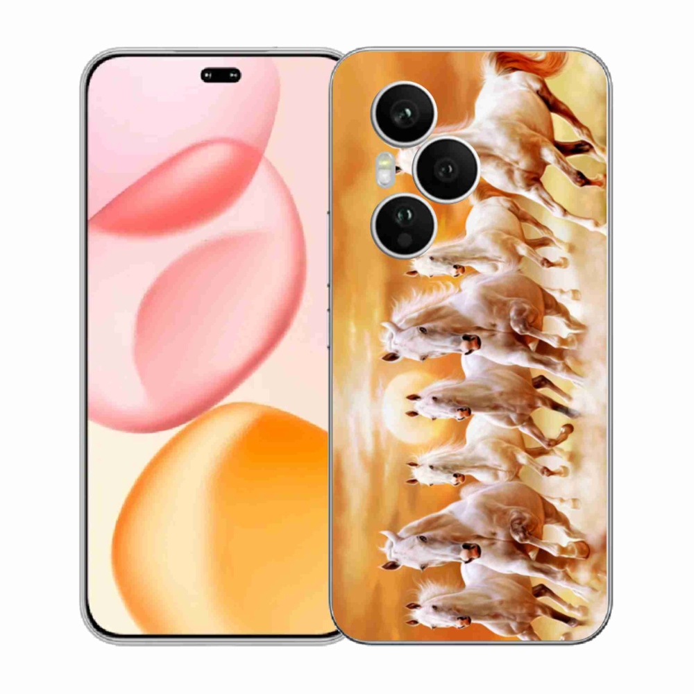 Gelový kryt mmCase na Honor 400 Pro - koně 2