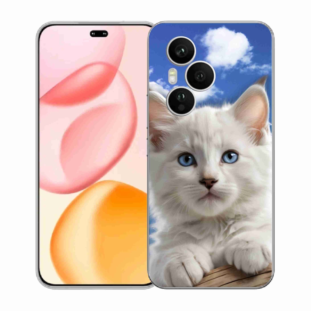 Gelový kryt mmCase na Honor 400 Pro - kotě a oblaka