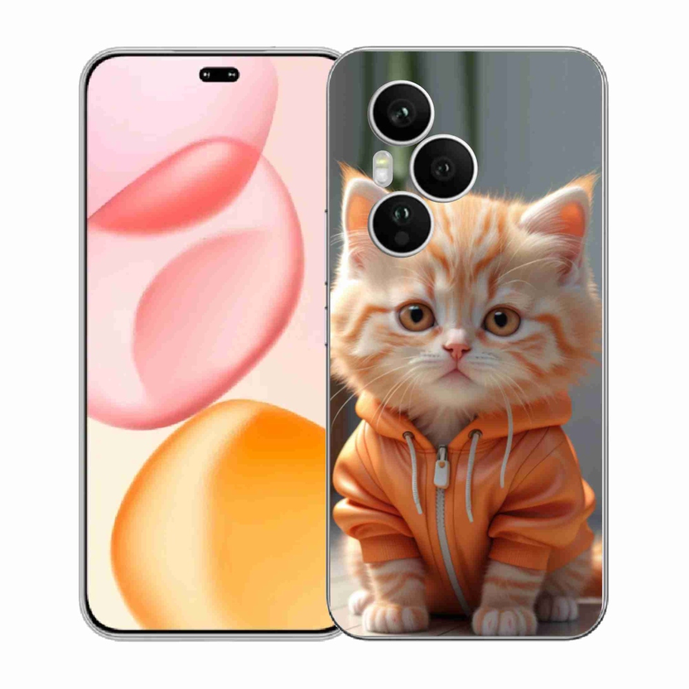 Gelový kryt mmCase na Honor 400 Pro - kotě v mikině