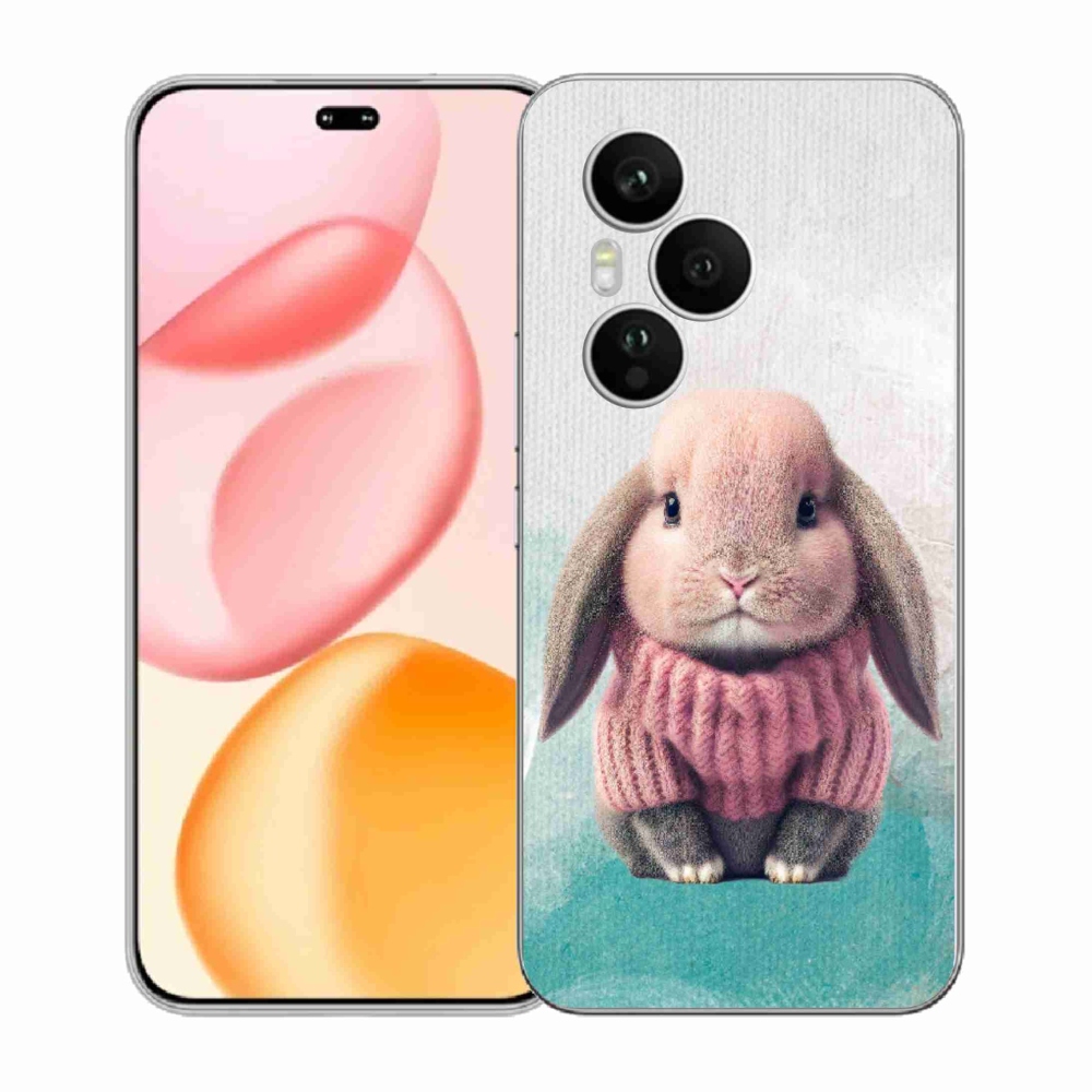 Gelový kryt mmCase na Honor 400 Pro - králíček ve svetru