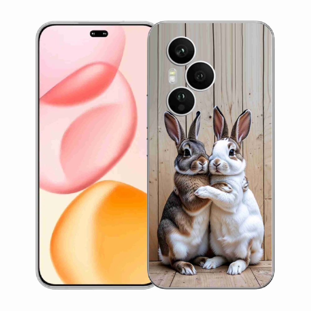 Gelový kryt mmCase na Honor 400 Pro - králičí pár