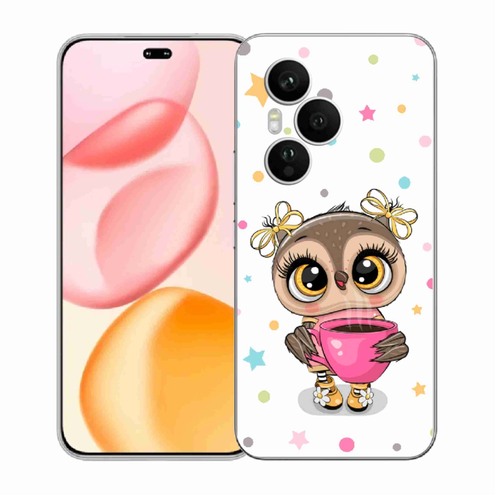 Gelový kryt mmCase na Honor 400 Pro - kreslená sovička