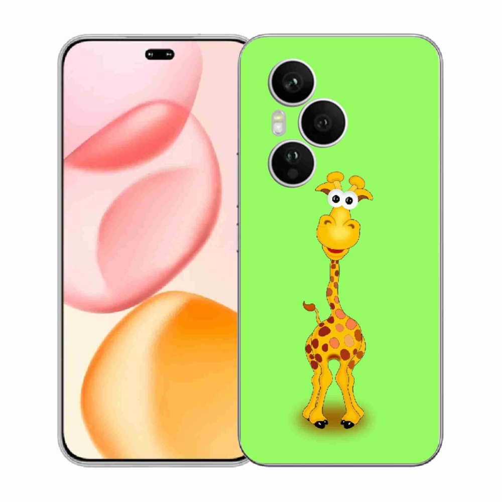 Gelový kryt mmCase na Honor 400 Pro - kreslená žirafa
