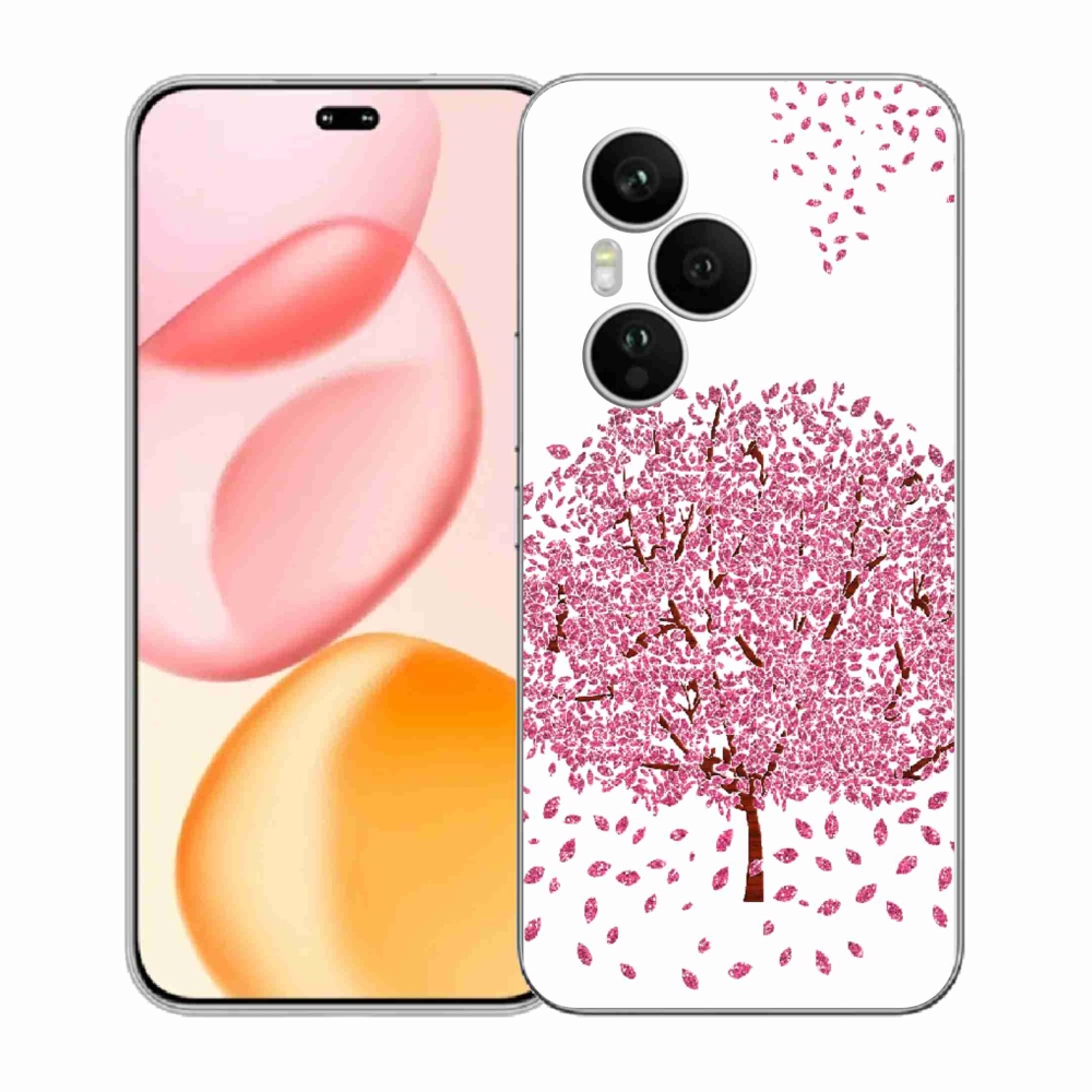 Gelový kryt mmCase na Honor 400 Pro - kreslený strom s listy