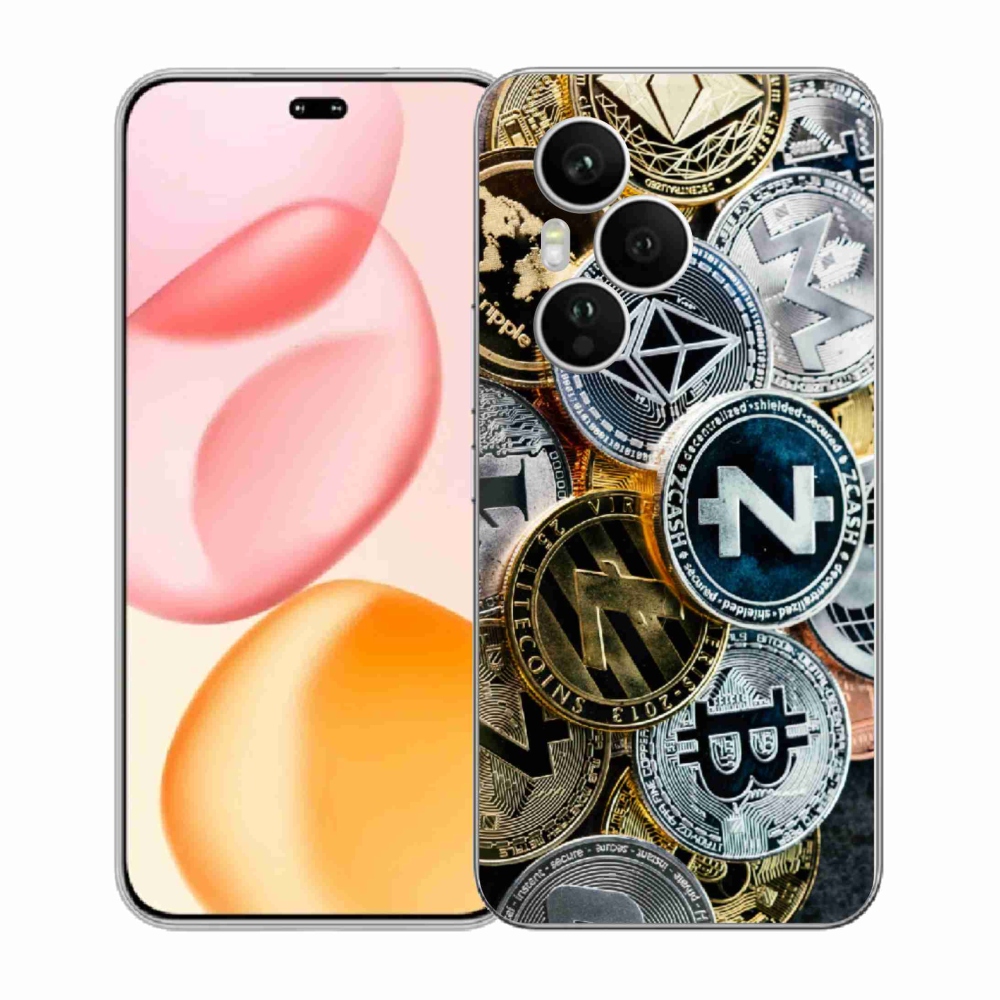 Gelový kryt mmCase na Honor 400 Pro - kryptoměny