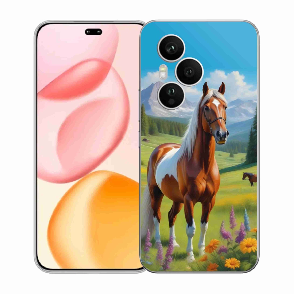 Gelový kryt mmCase na Honor 400 Pro - kůň na louce